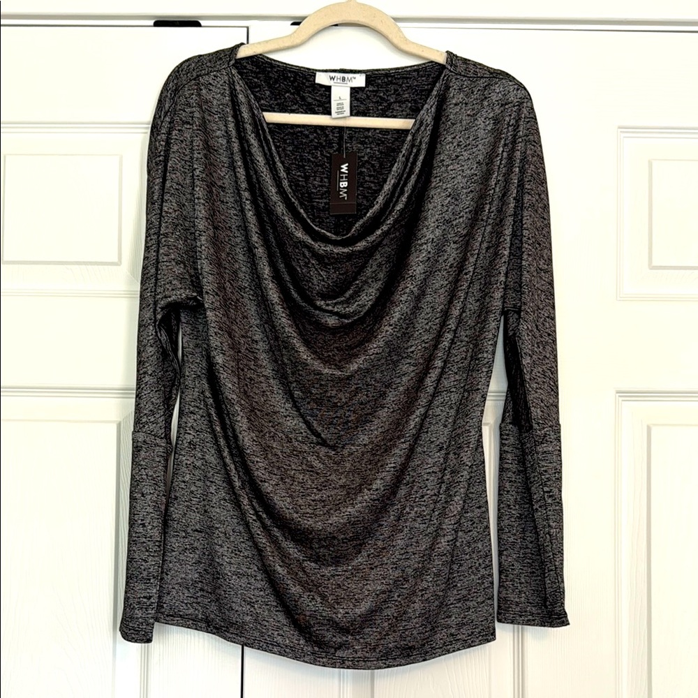 White House Black Market Drape front tee